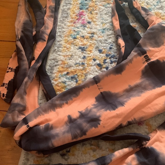 NEW Free People Martha Rey Harper Tie Dye Bikini Top Side tie printed  Small set - Picture 5 of 7